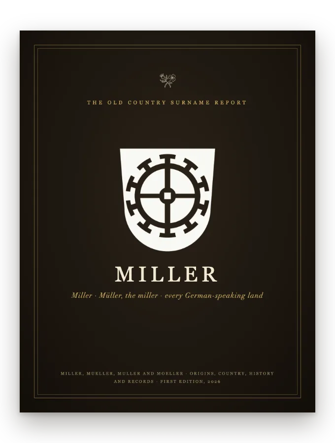 Cover of the Miller Surname Report