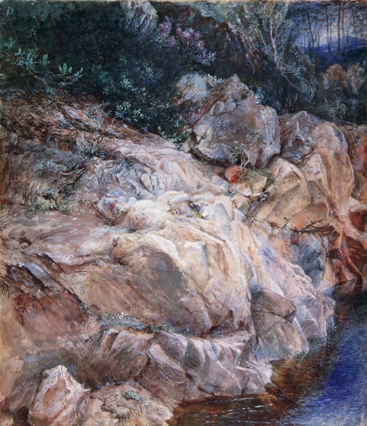 The Pass of Killiecrankie, painted by John Ruskin in 1857: the gateway to Atholl that Alexander Robertson of Struan rode through to join the Jacobite rising of 
