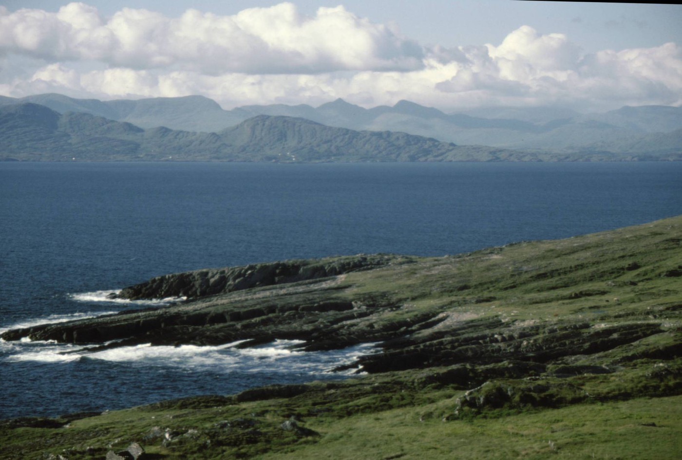 The Beara peninsula, west Cork, the mountain and coastal country O'Sullivan Beare held from Dunboy and the ground Donal Cam O'Sullivan Beare's people marched ou
