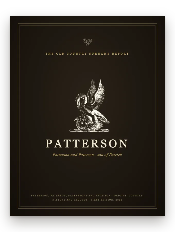 Patterson Surname Report