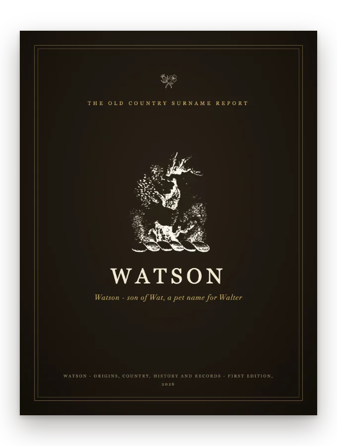 Watson Surname Report